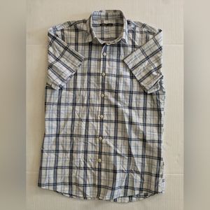 Men's Van Heusen Studio white and blue striped button up